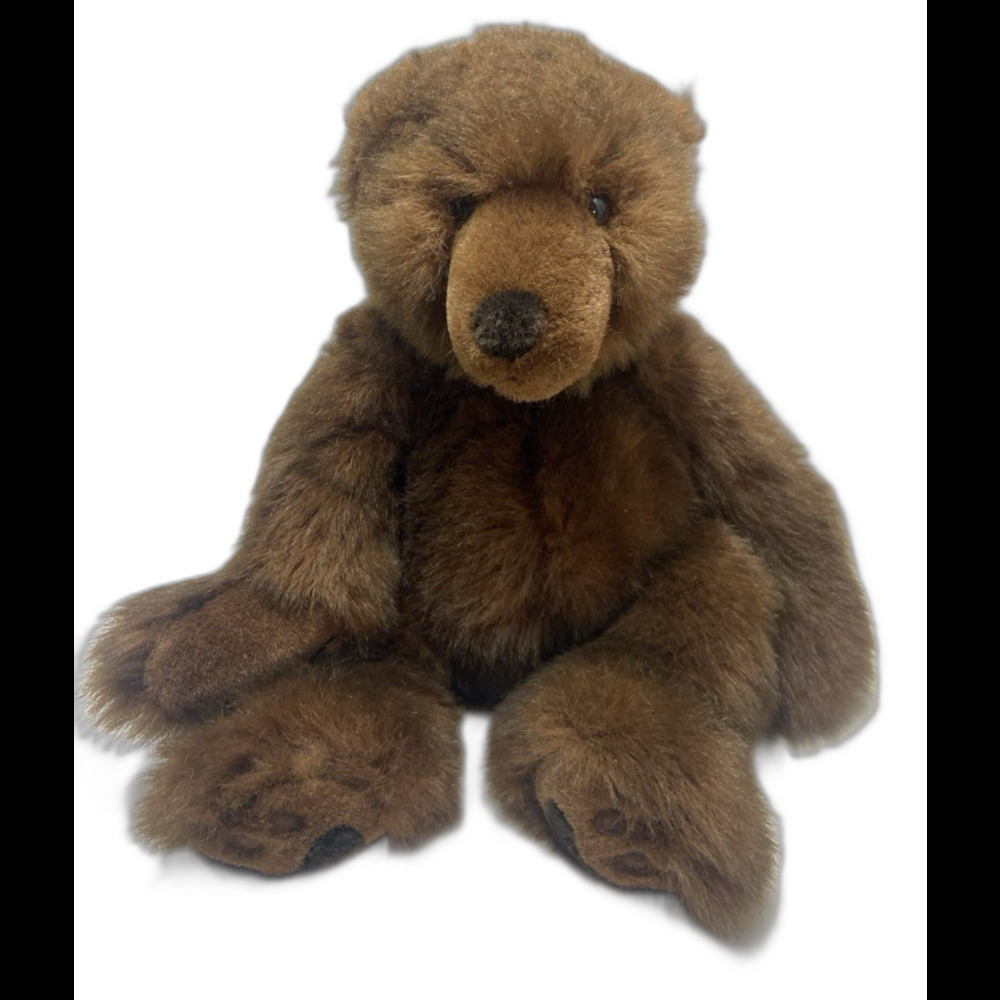 Russ Timber Brown Teddy Bear Plush Stuffed Animal 16 inch No paper tag Vintage